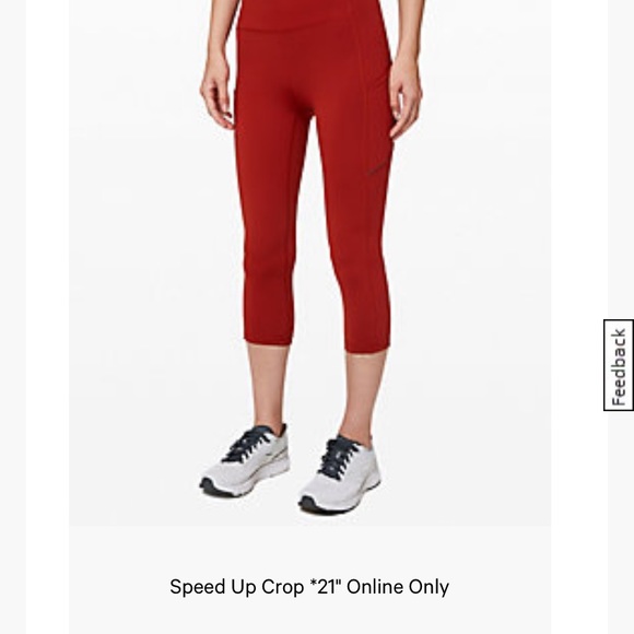 Lululemon Speed Up Crop 21” - Picture 2 of 3